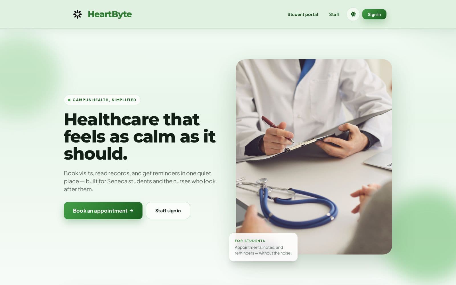 HeartByte running
